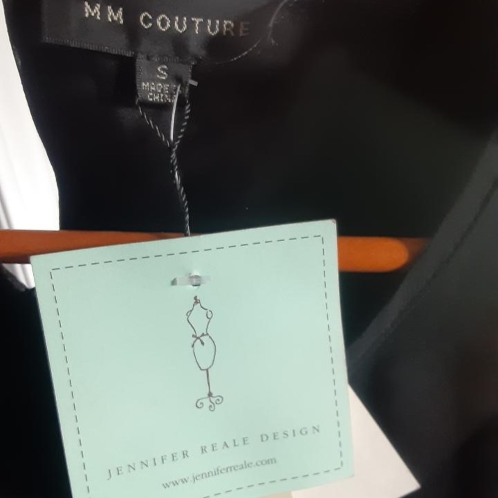 Black / silver & gold sequin MM Couture Dress